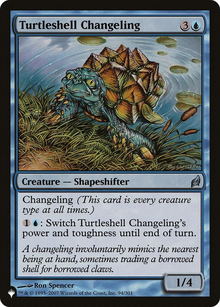 Image for Turtleshell Changeling (The List Reprints) (94/301) - Magic: The Gathering