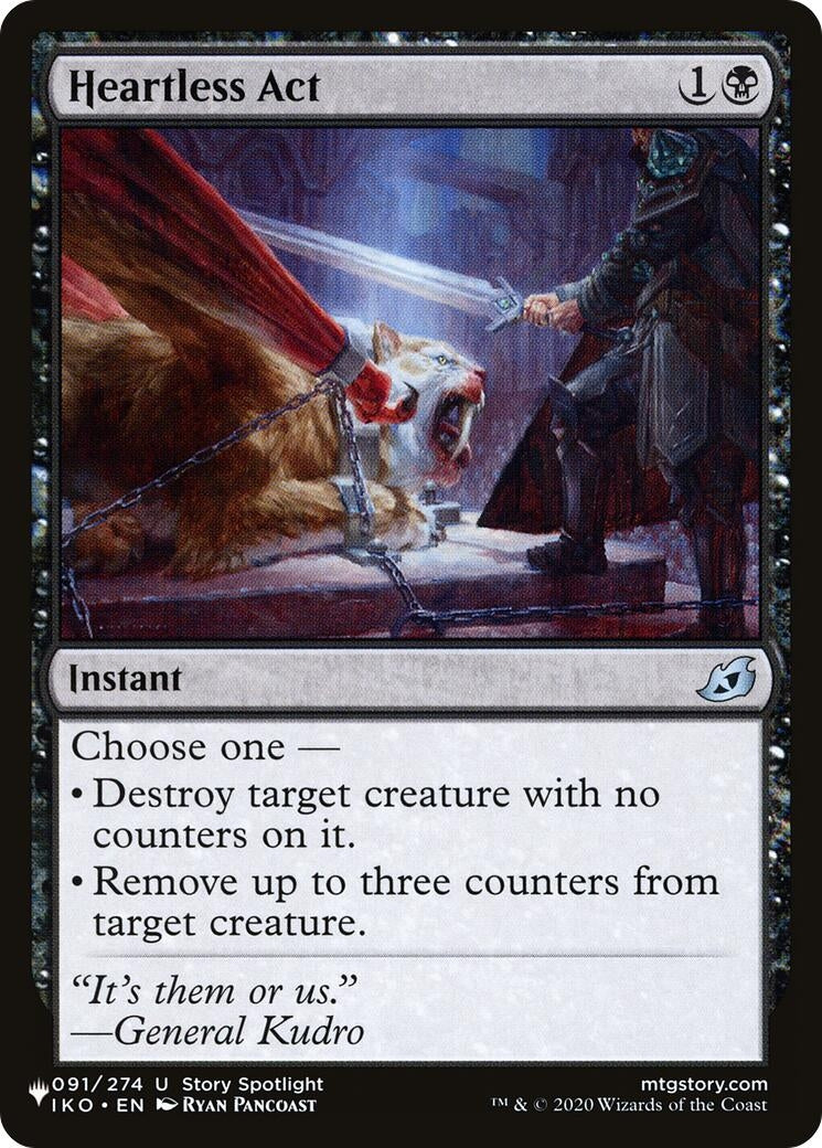 Image for Heartless Act (The List Reprints) (091/274) - Magic: The Gathering