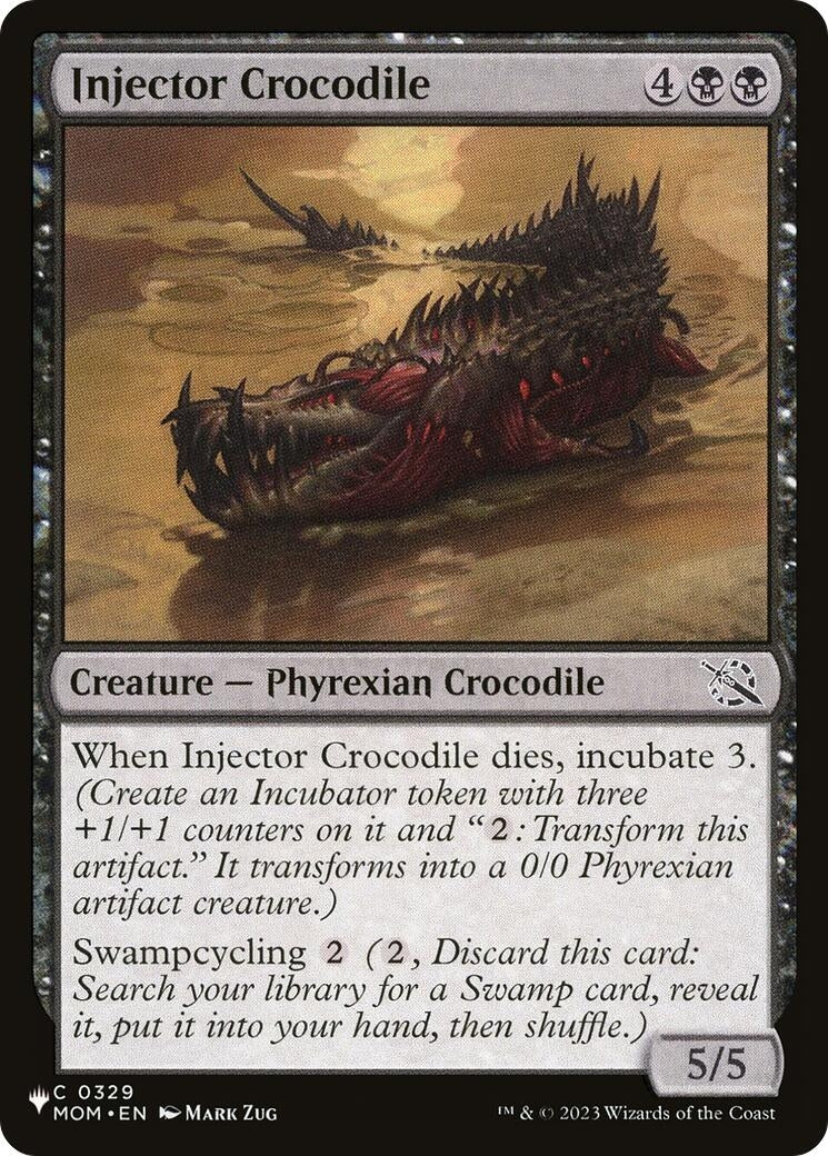 Image for Injector Crocodile (The List Reprints) (0329) - Magic: The Gathering