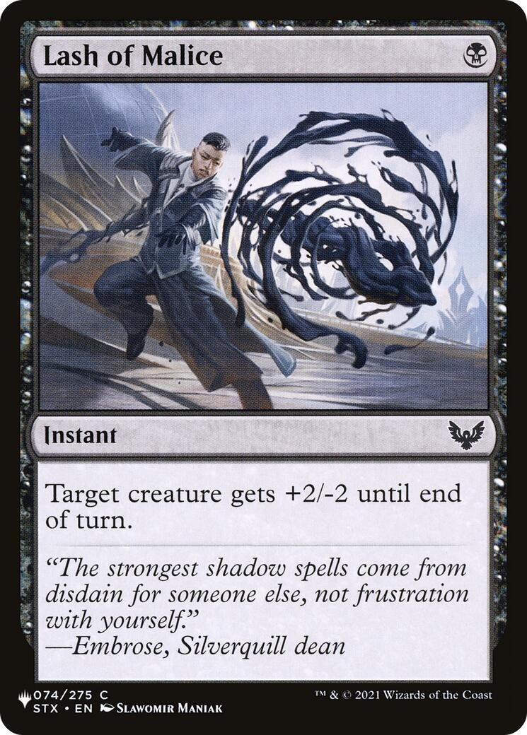 Image for Lash of Malice (The List Reprints) (074/275) - Magic: The Gathering