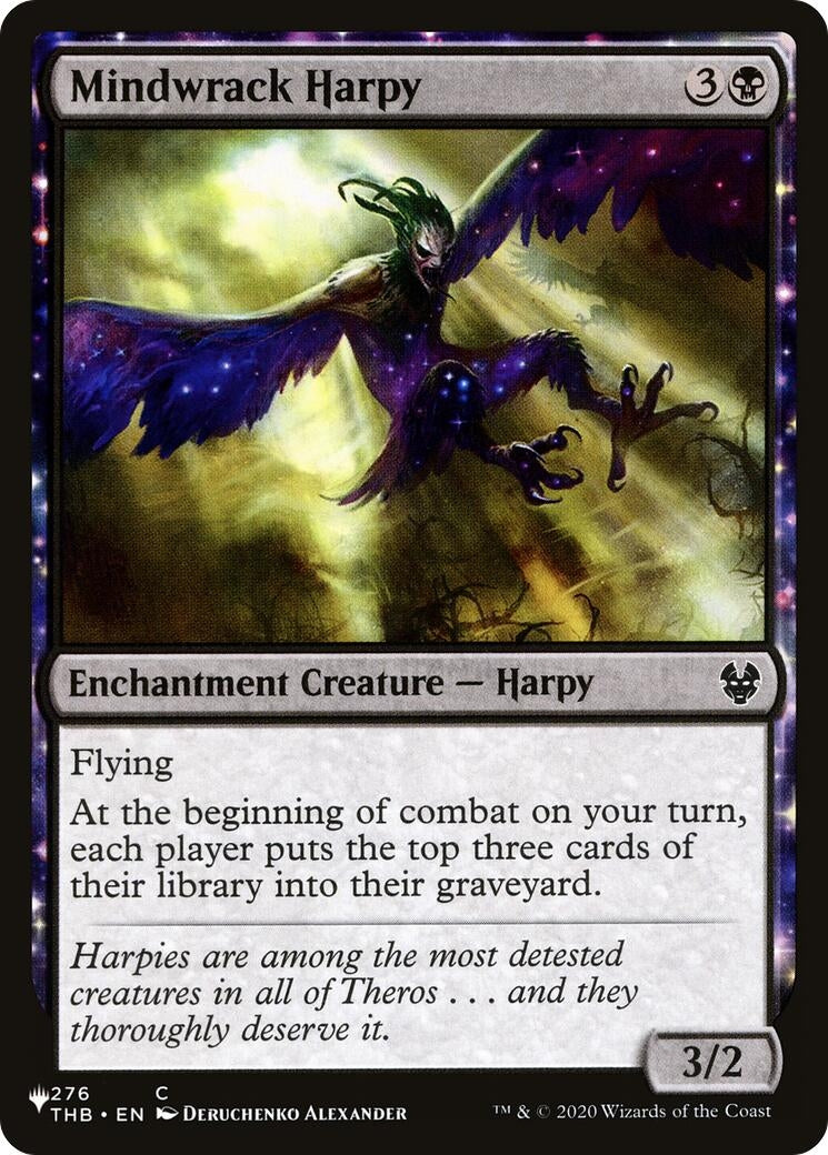 Image for Mindwrack Harpy (The List Reprints) (276/254) - Magic: The Gathering