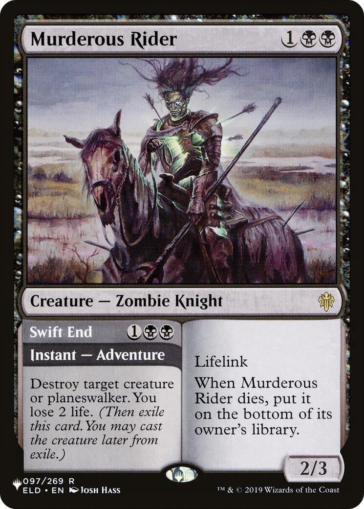 Image for Murderous Rider (The List Reprints) (097/269) - Magic: The Gathering