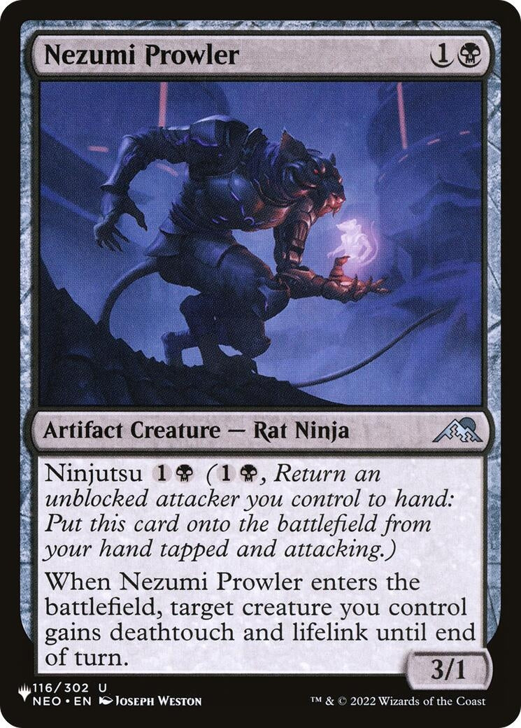 Image for Nezumi Prowler (The List Reprints) (116/302) - Magic: The Gathering