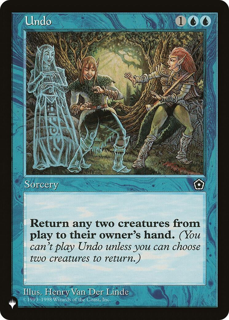 Image for Undo (The List Reprints) - Magic: The Gathering