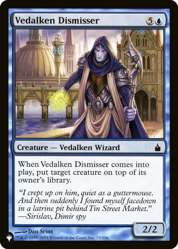 Image for Vedalken Dismisser (The List Reprints) (73/306) - Magic: The Gathering