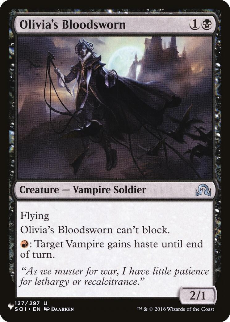 Image for Olivia's Bloodsworn (The List Reprints) (127/297) - Magic: The Gathering
