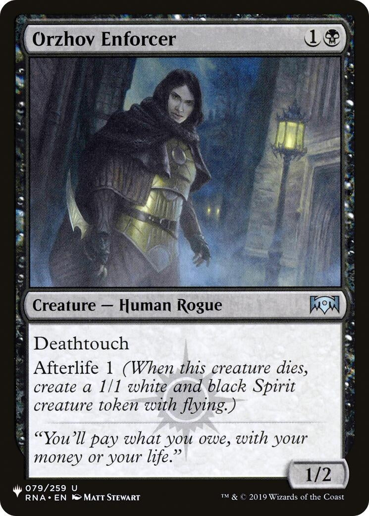 Image for Orzhov Enforcer (The List Reprints) (079/259) - Magic: The Gathering