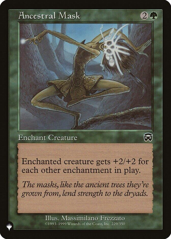 Image for Ancestral Mask (MMQ) (The List Reprints) (229/350) - Magic: The Gathering
