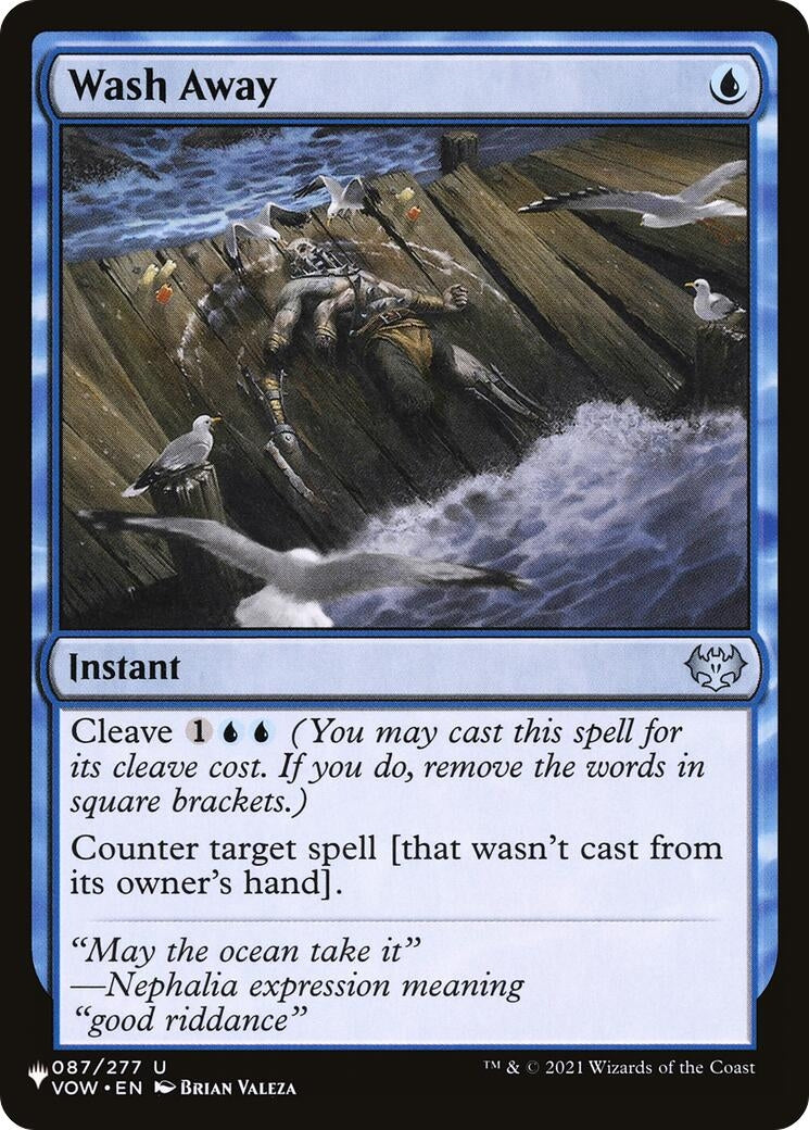 Image for Wash Away (The List Reprints) (087/277) - Magic: The Gathering