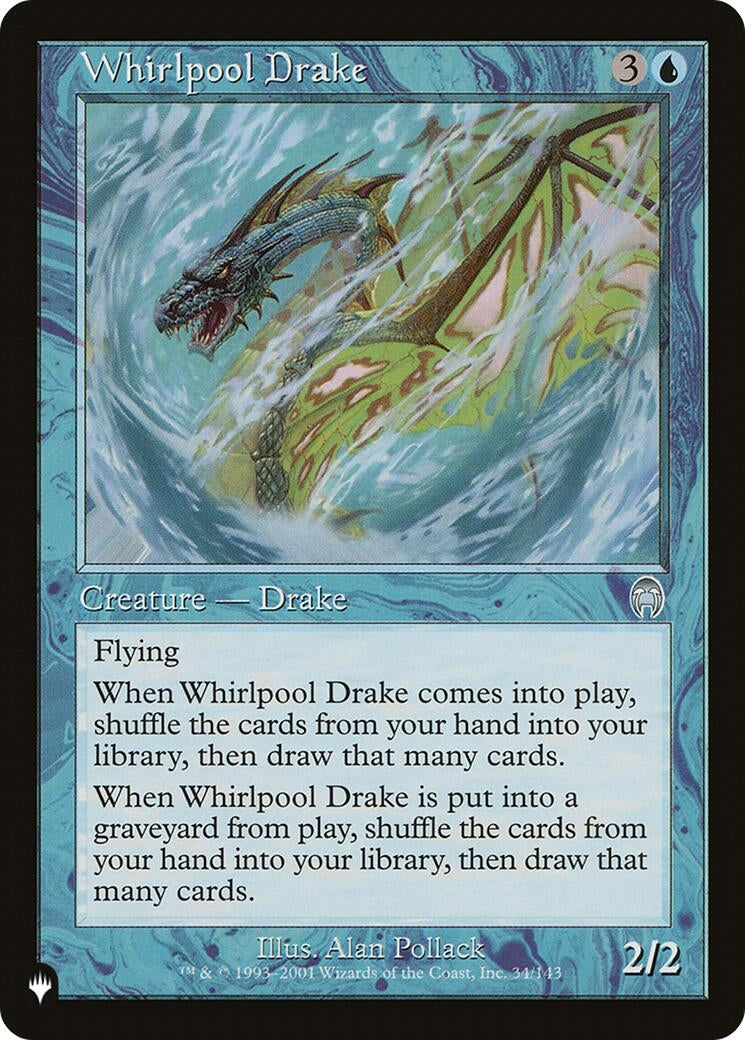 Image for Whirlpool Drake (The List Reprints) (34/143) - Magic: The Gathering