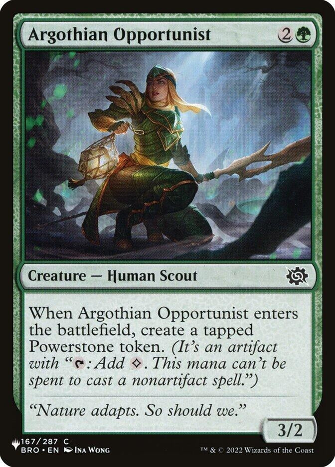 Image for Argothian Opportunist (The List Reprints) (167/012) - Magic: The Gathering