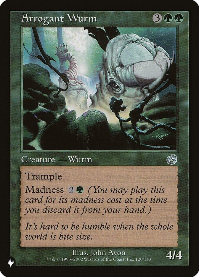 Image for Arrogant Wurm (The List Reprints) (120/143) - Magic: The Gathering