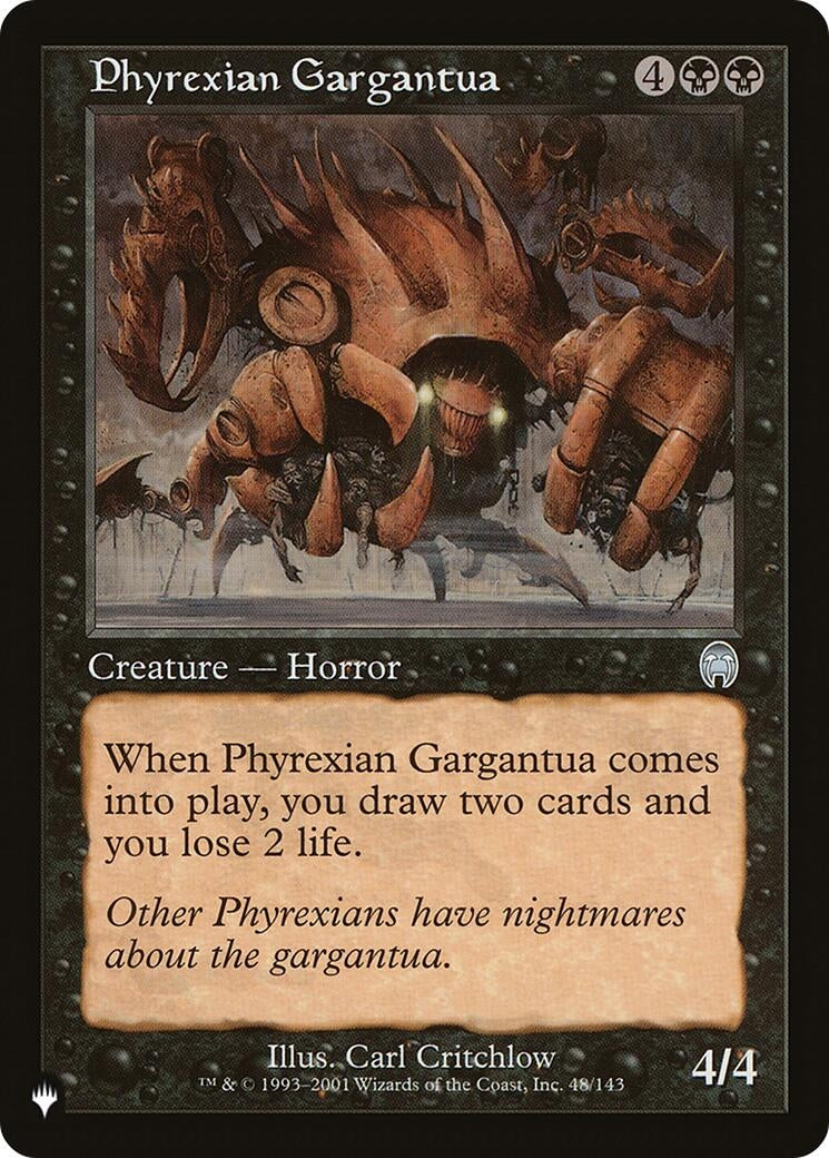 Image for Phyrexian Gargantua (The List Reprints) (48/143) - Magic: The Gathering