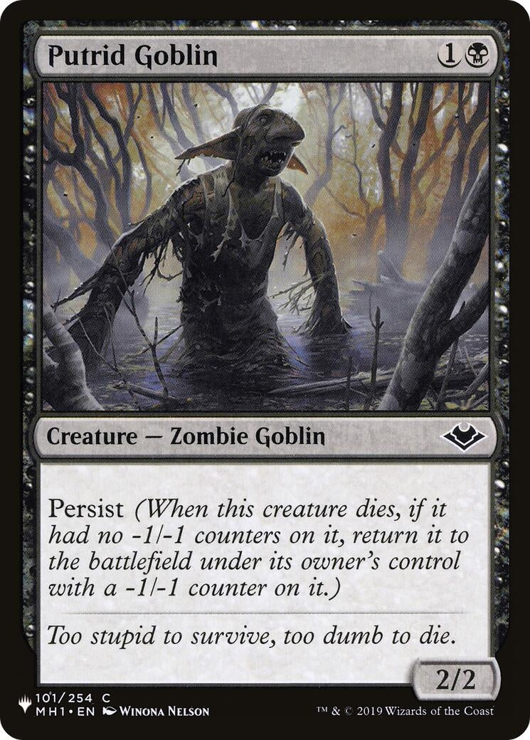 Image for Putrid Goblin (The List Reprints) (101/254) - Magic: The Gathering