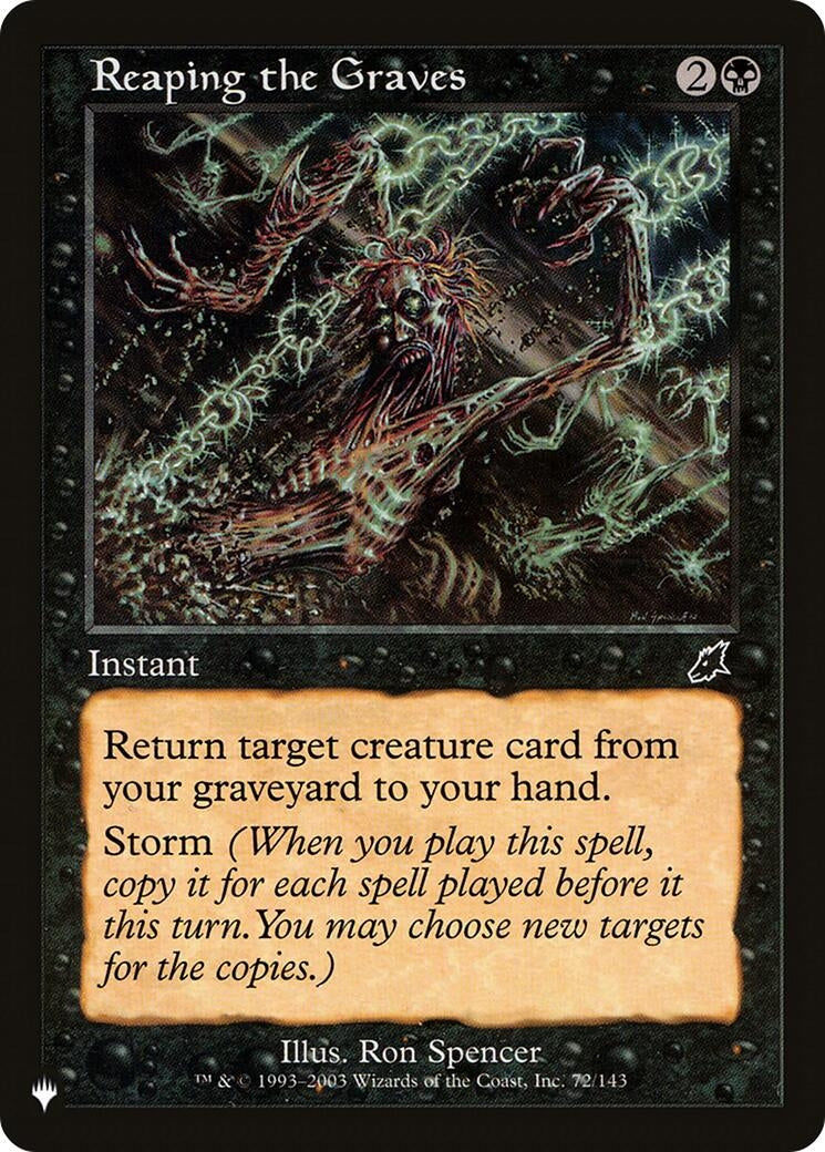 Image for Reaping the Graves (The List Reprints) (72/143) - Magic: The Gathering