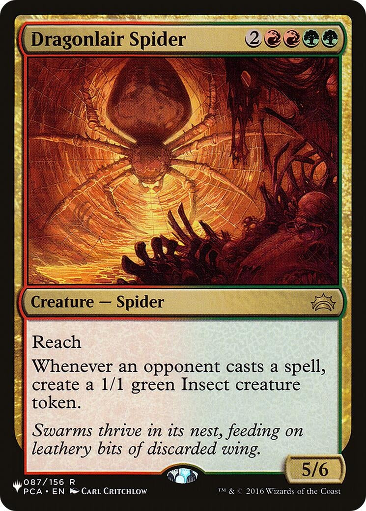 Image for Dragonlair Spider (The List Reprints) (087/156) - Magic: The Gathering