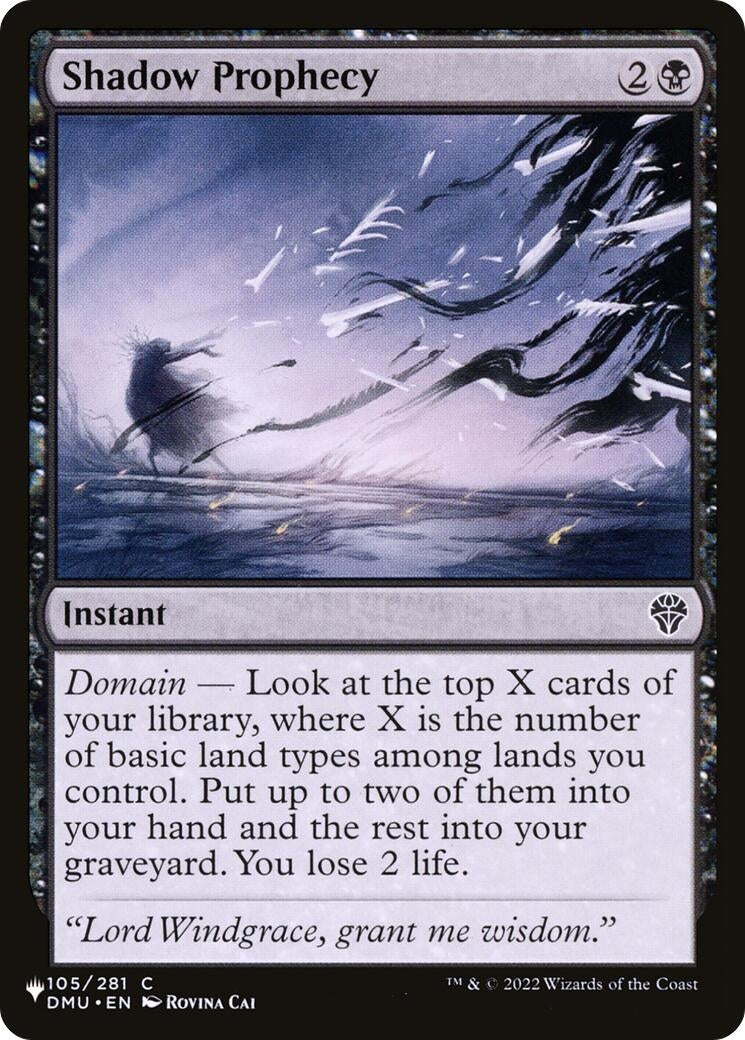 Image for Shadow Prophecy (The List Reprints) (105/281) - Magic: The Gathering