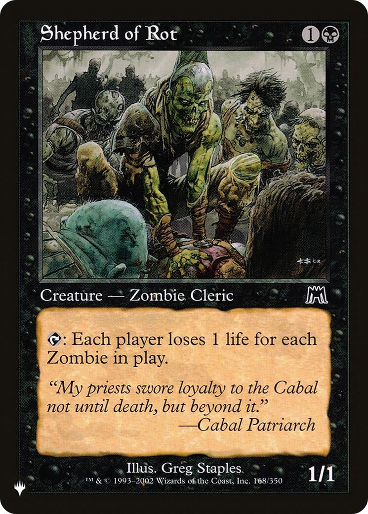 Image for Shepherd of Rot (The List Reprints) (168/350) - Magic: The Gathering