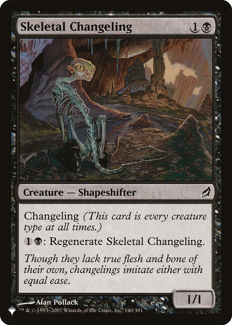 Image for Skeletal Changeling (The List Reprints) (140/301) - Magic: The Gathering