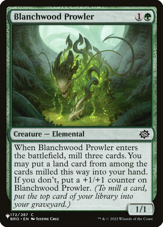 Image for Blanchwood Prowler (The List Reprints) (172/012) - Magic: The Gathering