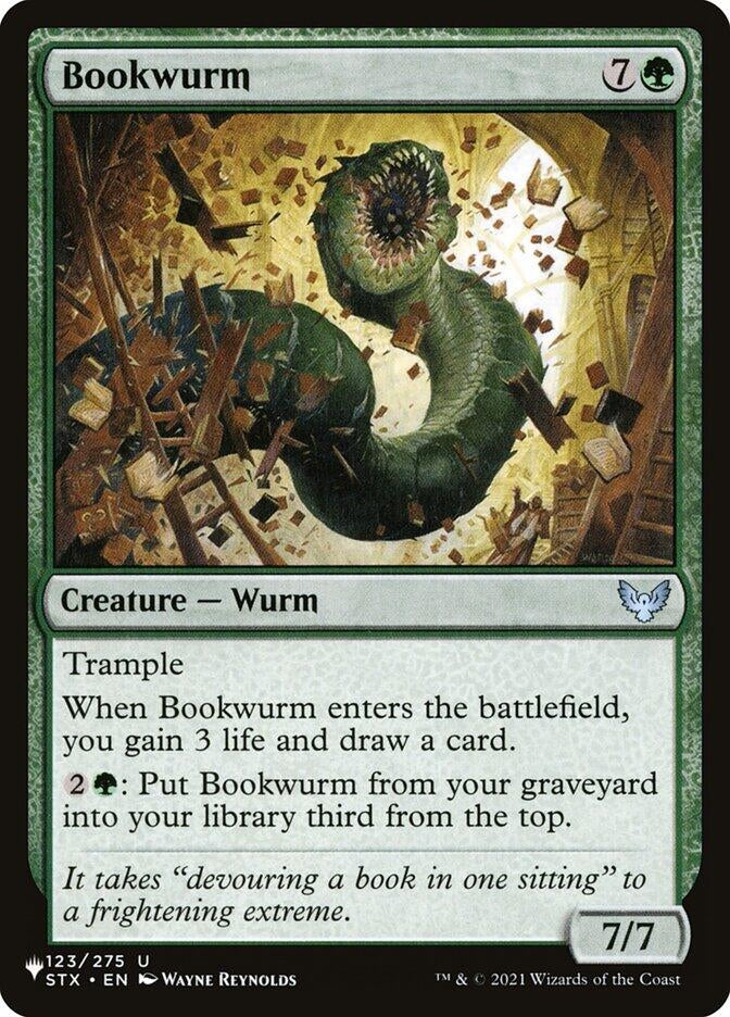Image for Bookwurm (The List Reprints) (123/275) - Magic: The Gathering