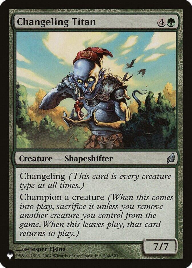 Image for Changeling Titan (The List Reprints) (200/301) - Magic: The Gathering