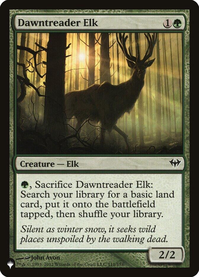 Image for Dawntreader Elk (The List Reprints) (111/158) - Magic: The Gathering