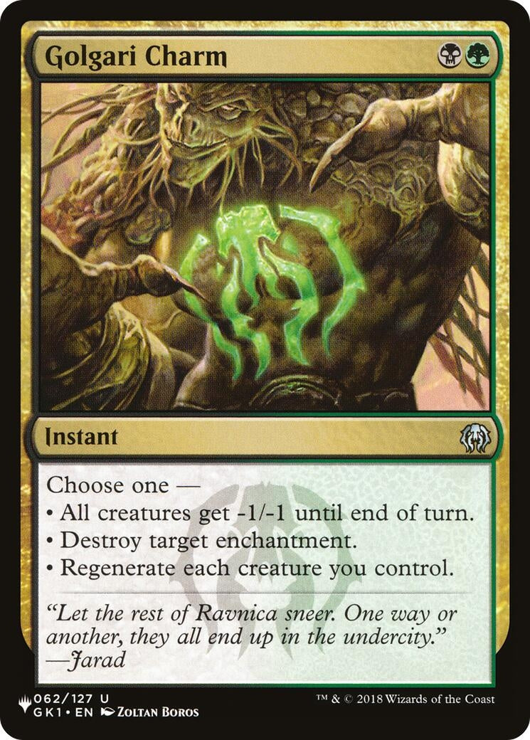 Image for Golgari Charm (The List Reprints) (062/127) - Magic: The Gathering