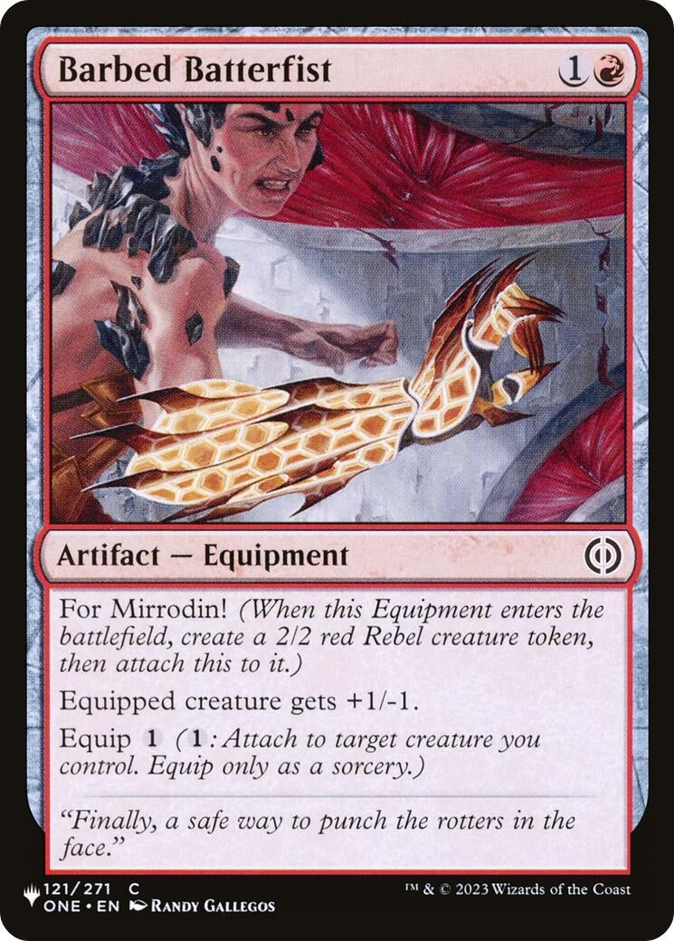 Image for Barbed Batterfist (The List Reprints) (121/271) - Magic: The Gathering