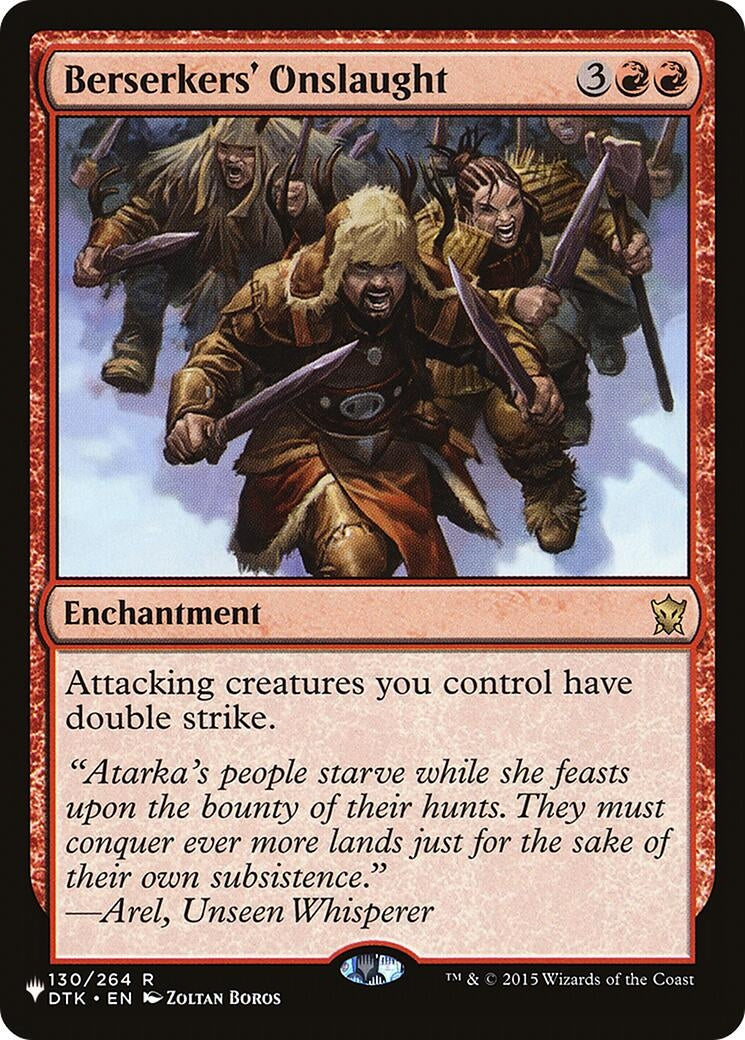 Image for Berserkers' Onslaught (The List Reprints) (130/264) - Magic: The Gathering