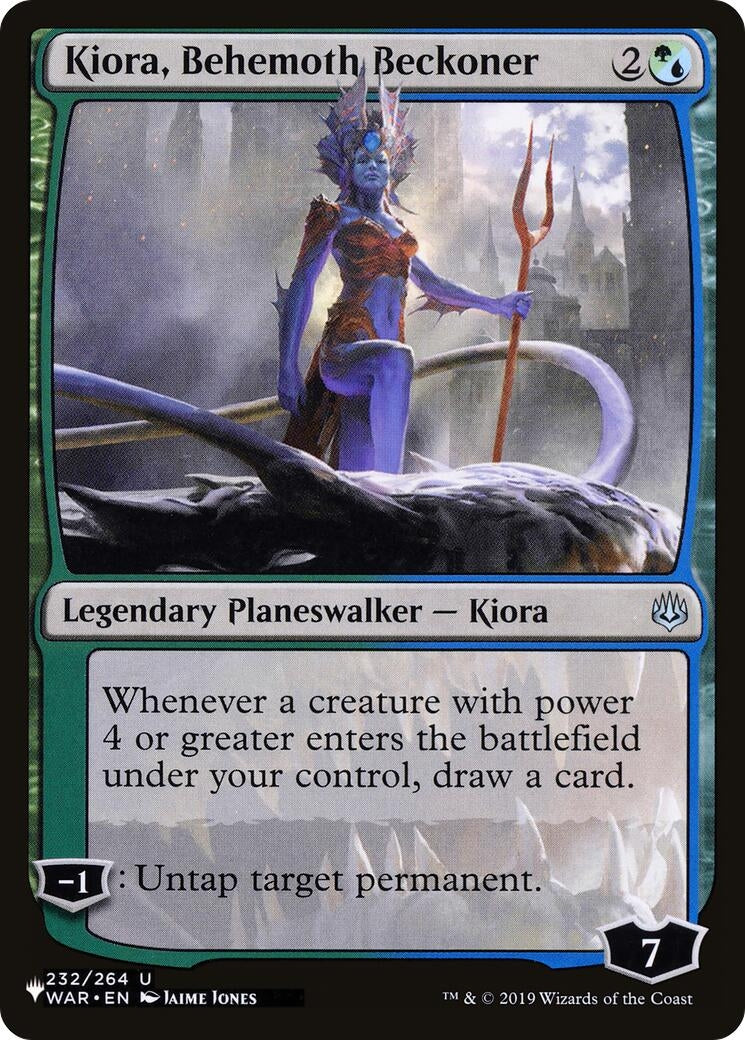 Image for Kiora, Behemoth Beckoner (The List Reprints) (232/264) - Magic: The Gathering