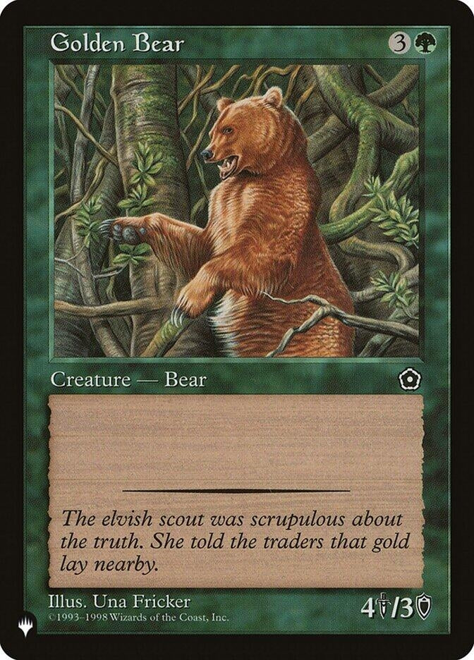Image for Golden Bear (The List Reprints) - Magic: The Gathering