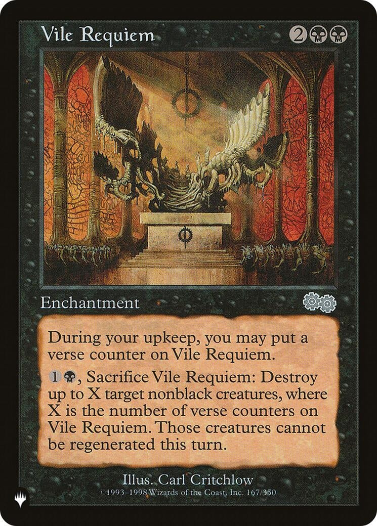 Image for Vile Requiem (USG) (The List Reprints) (167/350) - Magic: The Gathering