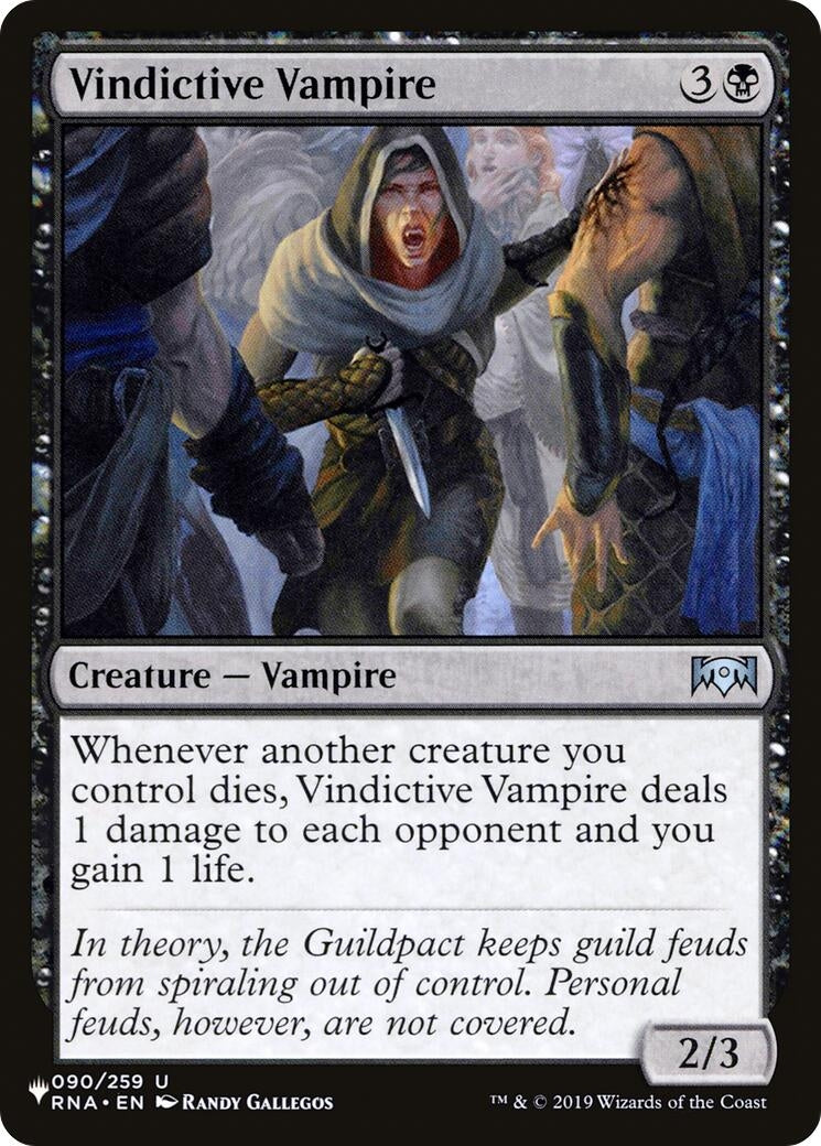 Image for Vindictive Vampire (The List Reprints) (090/259) - Magic: The Gathering