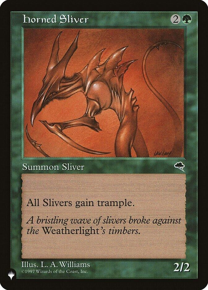 Image for Horned Sliver (The List Reprints) - Magic: The Gathering