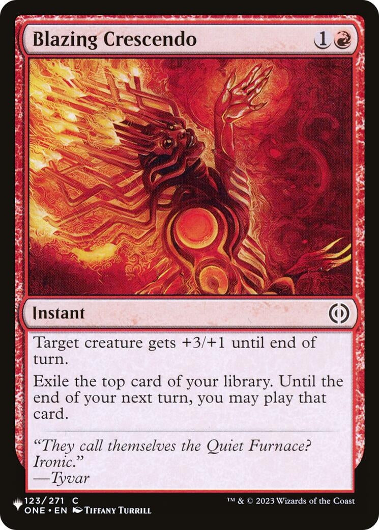 Image for Blazing Crescendo (The List Reprints) (123/271) - Magic: The Gathering