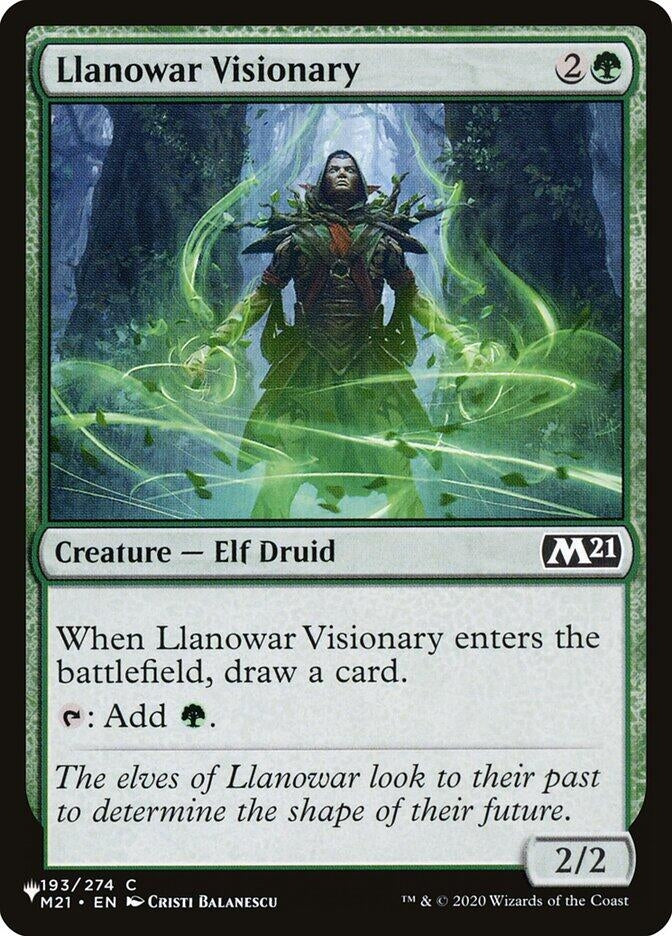 Image for Llanowar Visionary (The List Reprints) (193/274) - Magic: The Gathering