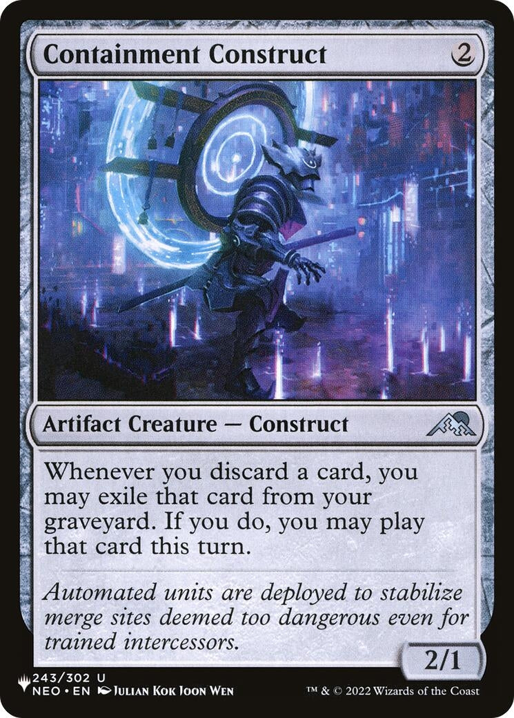 Image for Containment Construct (The List Reprints) (243/302) - Magic: The Gathering