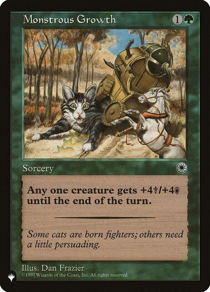 Image for Monstrous Growth (Flavor Text) (The List Reprints) - Magic: The Gathering