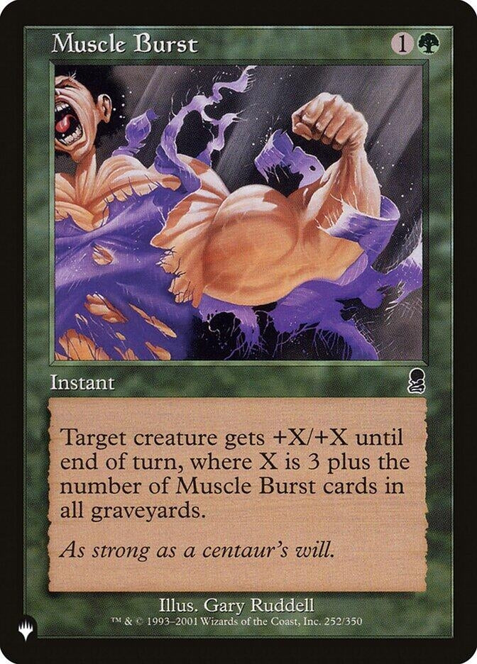 Image for Muscle Burst (The List Reprints) (252/350) - Magic: The Gathering