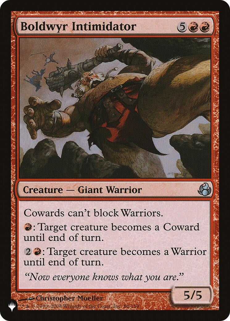 Image for Boldwyr Intimidator (The List Reprints) (86/150) - Magic: The Gathering