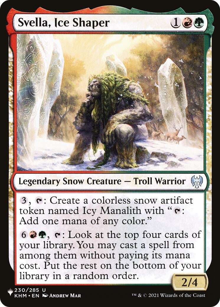 Image for Svella, Ice Shaper (The List Reprints) (230/285) - Magic: The Gathering