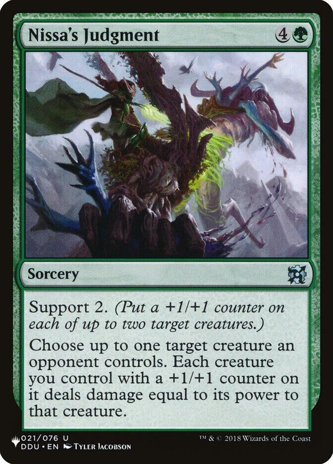 Image for Nissa's Judgment (The List Reprints) (021/076) - Magic: The Gathering