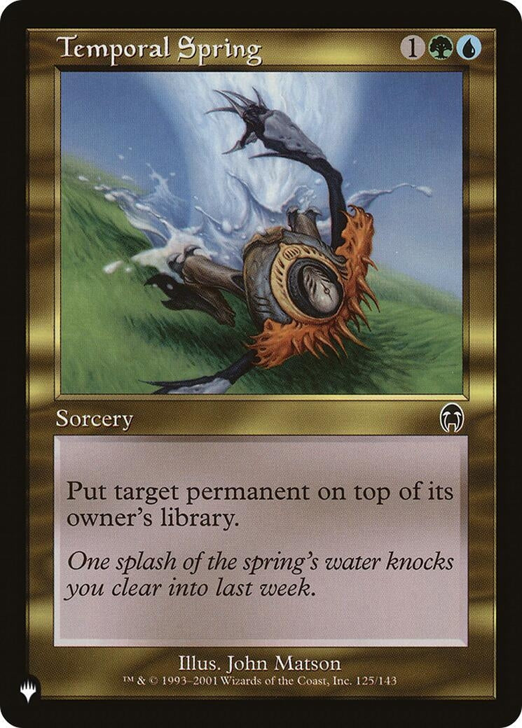 Image for Temporal Spring (The List Reprints) (125/143) - Magic: The Gathering