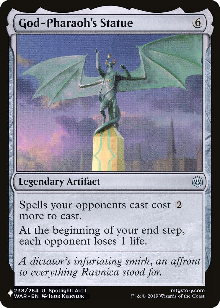 Image for God-Pharaoh's Statue (The List Reprints) (238/264) - Magic: The Gathering