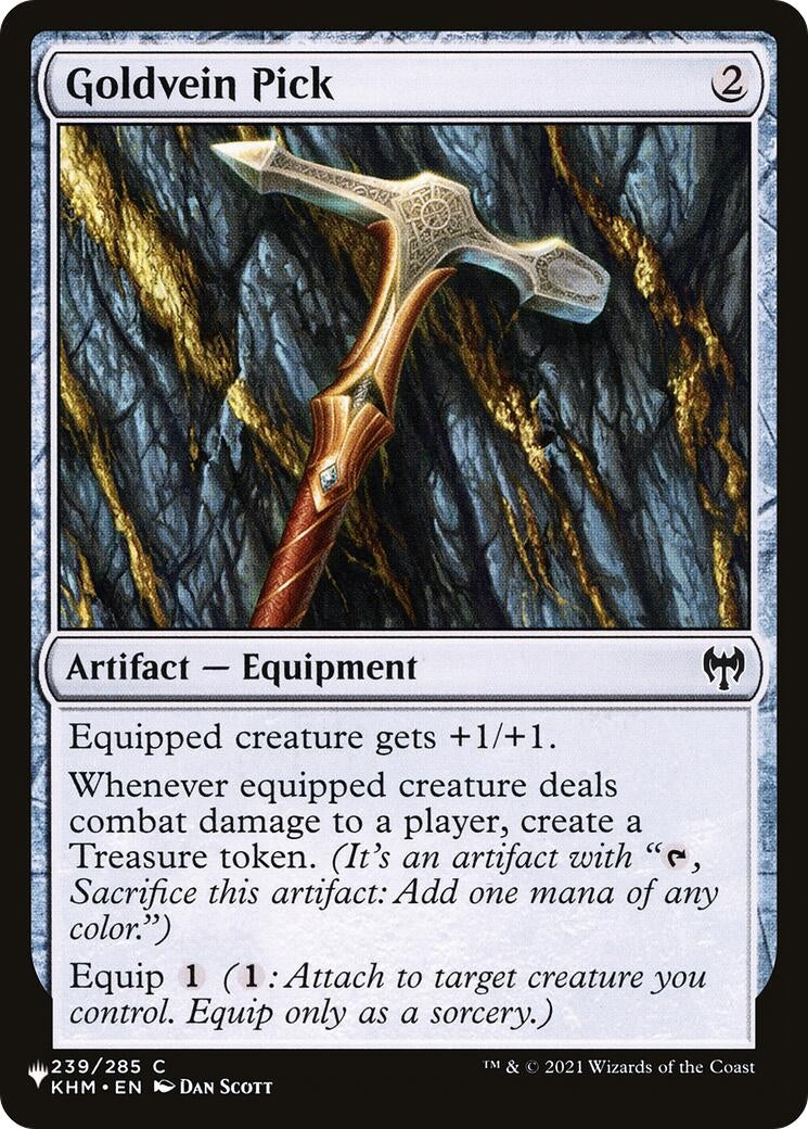Image for Goldvein Pick (The List Reprints) (239/285) - Magic: The Gathering