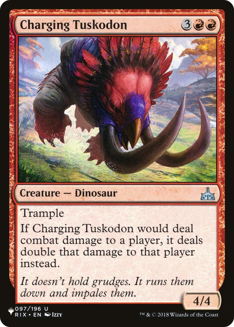 Image for Charging Tuskodon (The List Reprints) (097/196) - Magic: The Gathering