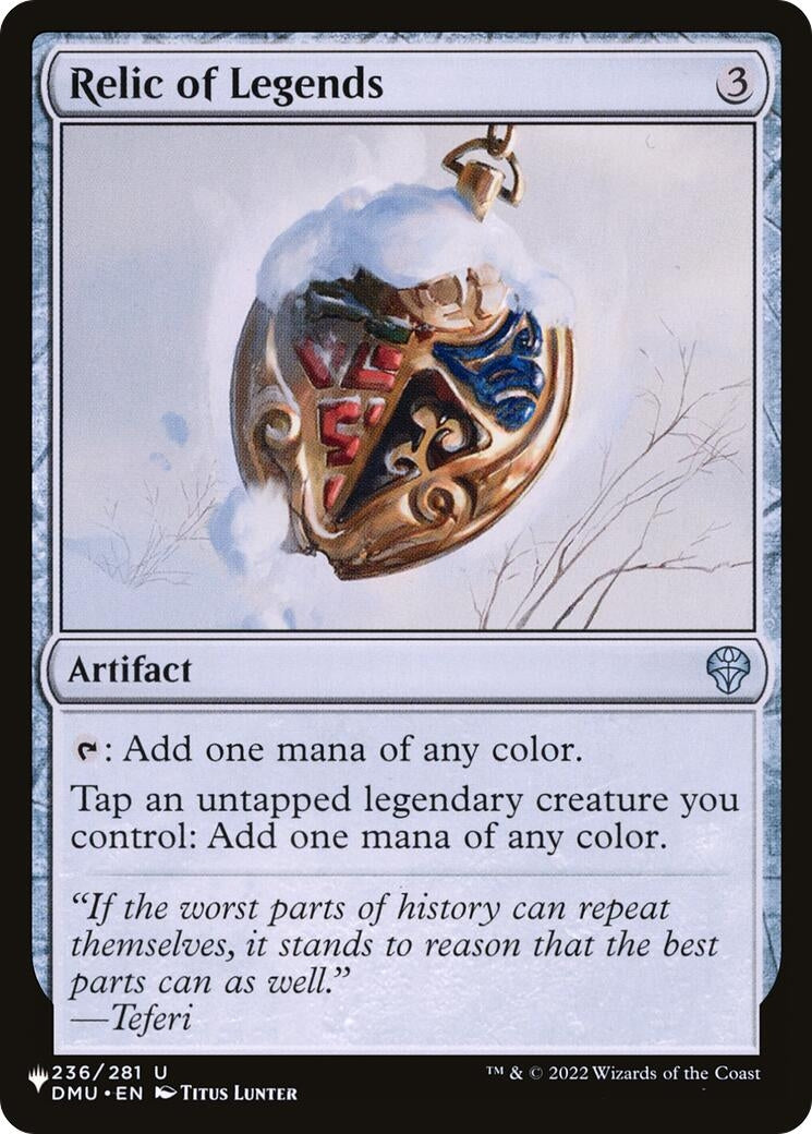 Image for Relic of Legends (The List Reprints) (236/281) - Magic: The Gathering