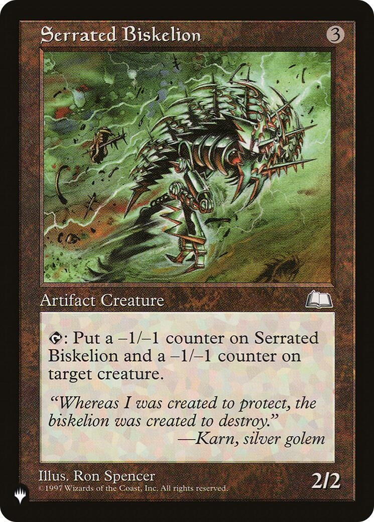 Image for Serrated Biskelion (The List Reprints) - Magic: The Gathering