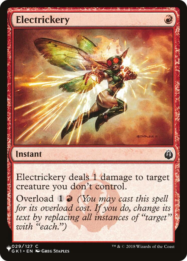 Image for Electrickery (The List Reprints) (029/127) - Magic: The Gathering